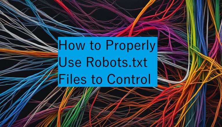 How to Properly Use Robots.txt Files to Control Crawling