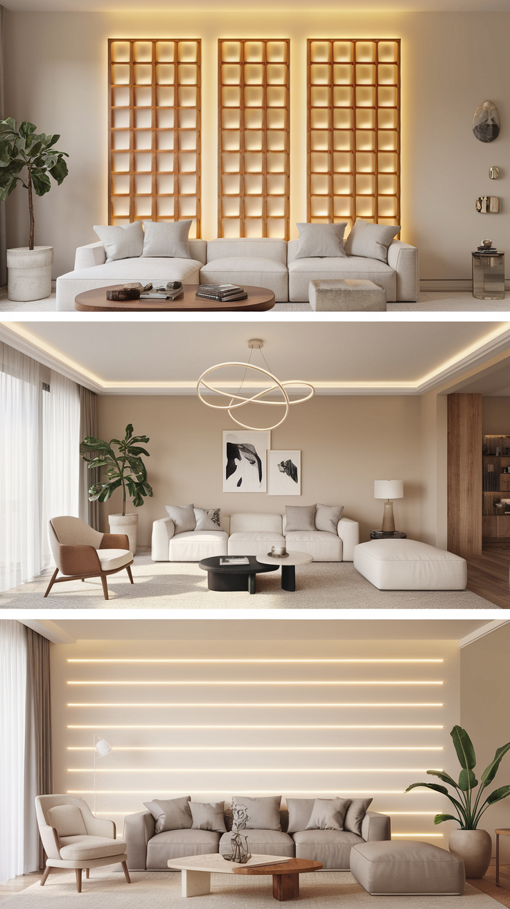 21 LED Light Living Room Ideas to Create a Stylish Ambience - SEO Kenya