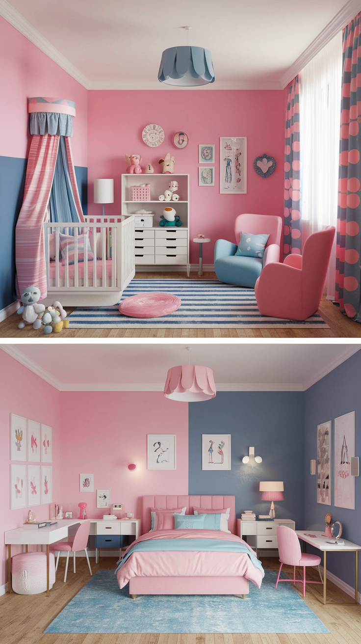 13 Blue and Pink Bedroom Ideas for a Playful and Vibrant Look - SEO Kenya