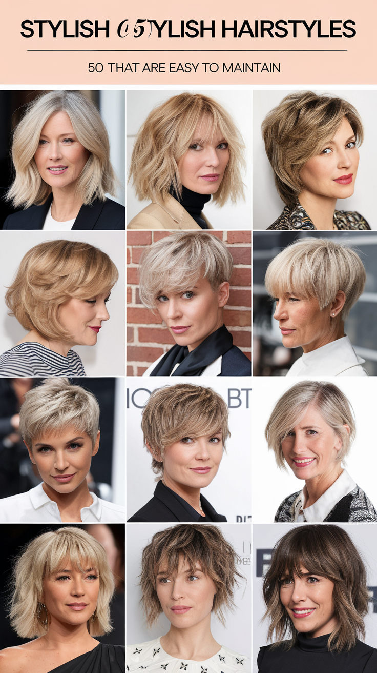 Stylish Hairstyles for Women Over 50 That Are Easy to Maintain