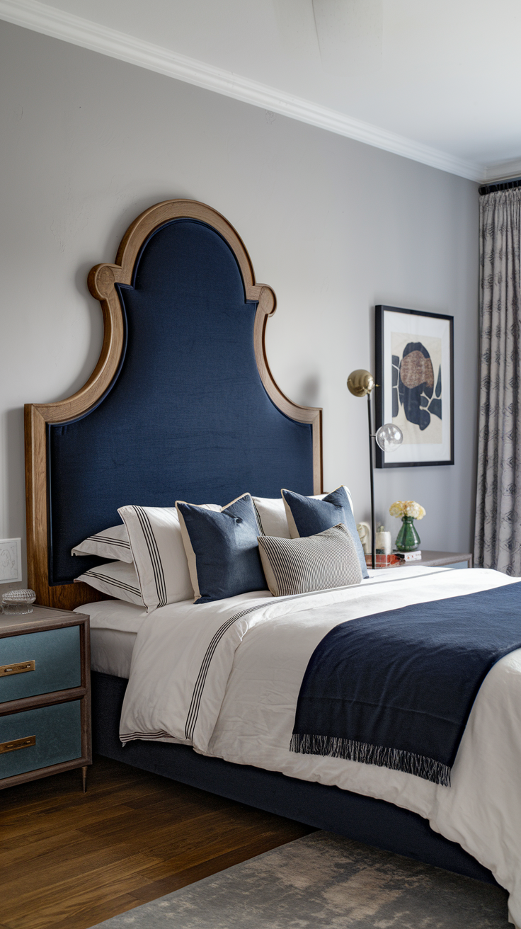 15 Navy Blue Headboard Bedroom Ideas for a Bold Statement - SEO Kenya